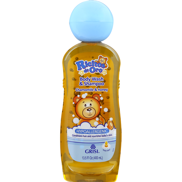 Baby Bath & Body Care Grisi Ricitos de Oro Body Wash & Shampoo, Chamomile & Honey hero