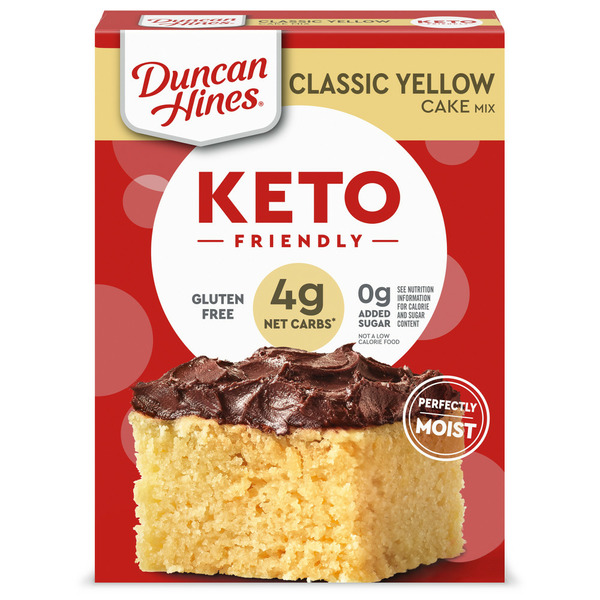 Duncan Hines Keto Friendly Classic Yellow Cake Mix, Baking Mix hero