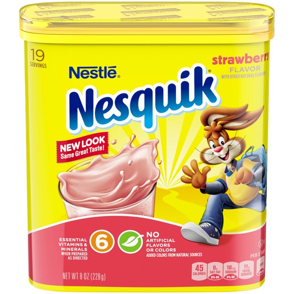 Cocoa & Drink Mixes Nestlé NESQUIK Strawberry Flavored Powder hero