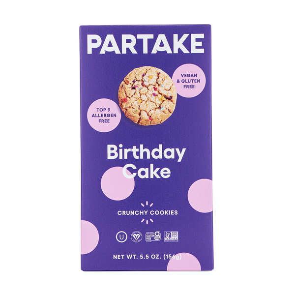 Cookies & Cakes Partake Crunchy Birthday Cake Cookies hero