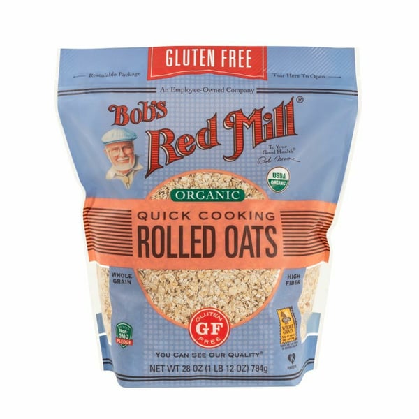 Cereal Bob's Red Mill Gluten Free Quick Cooking Oats, Organic hero