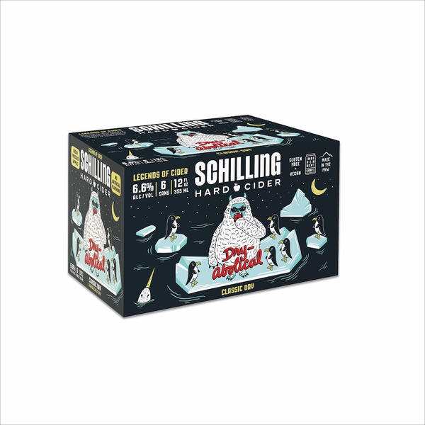 Beers & Coolers Schilling Hard Cider  Dryabolical hero