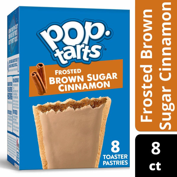 Pop-Tarts Toaster Pastries, Breakfast Foods, Kids Snacks, Frosted Brown Sugar Cinnamon hero