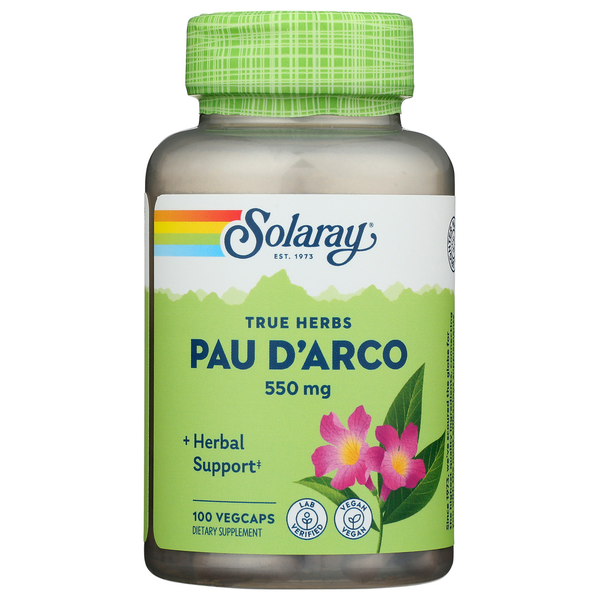 Herb Set Solaray Pau DArco Supplement Capsules hero