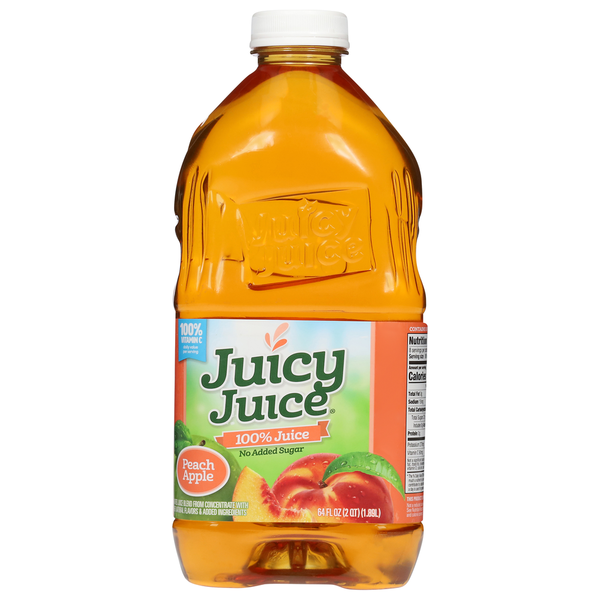 Juice & Nectars Juicy Juice Peach Apple hero