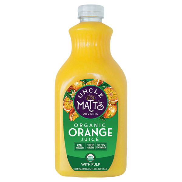 Fruit & Veggie Juice Uncle Matt's Organic Orange Juice with Pulp hero