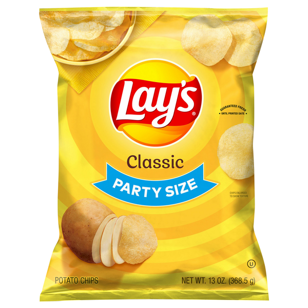 Chips & Pretzels Lay's Potato Chips, Classic, Party Size hero