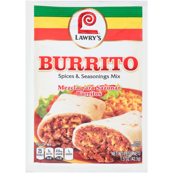 Marinades & Meat Preparation Lawry's® Burrito Seasoning Mix hero