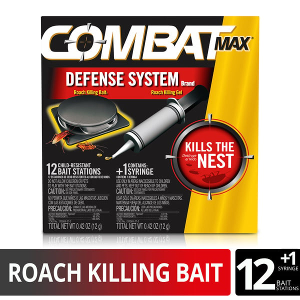 More Household Combat Max Defense System Brand, Small Roach Killing Bait and Roach Killing Gel hero