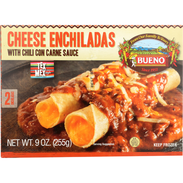 Frozen Meals Bueno Foods Enchilada Cheese hero