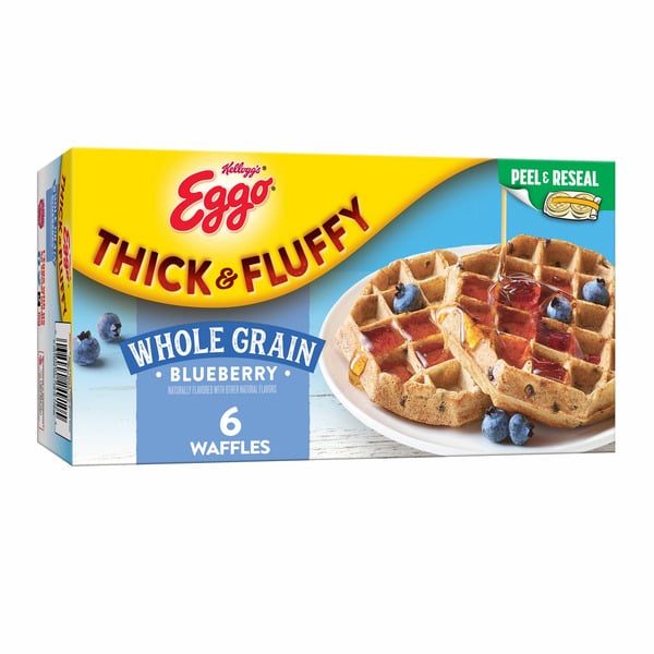 Bread Kellogg’s Eggo Frozen Waffles, Frozen Breakfast, Resealable, Blueberry hero