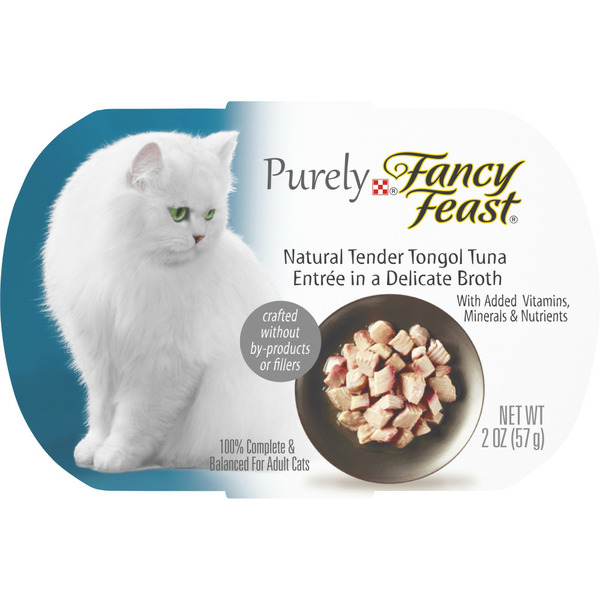 Cat Food & Care Purina Fancy Feast Natural Wet Cat Food, Purely Natural Tender Tongol Tuna Entree hero