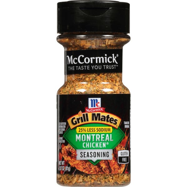 Spices & Seasonings McCormick® 25% Less Sodium Montreal Chicken Seasoning hero