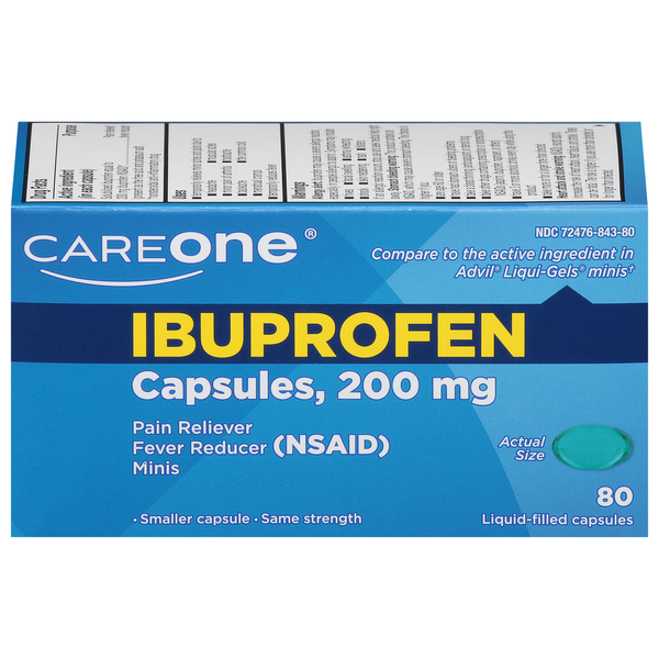 Muscles, Joints & Pain Relief CareOne Ibuprofen Mini Softgel Capsules 200mg hero