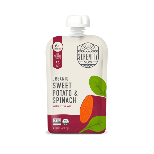 Baby Food & Formula Serenity Kids Organic Sweet Potato & Spinach with Organic Olive Oil hero