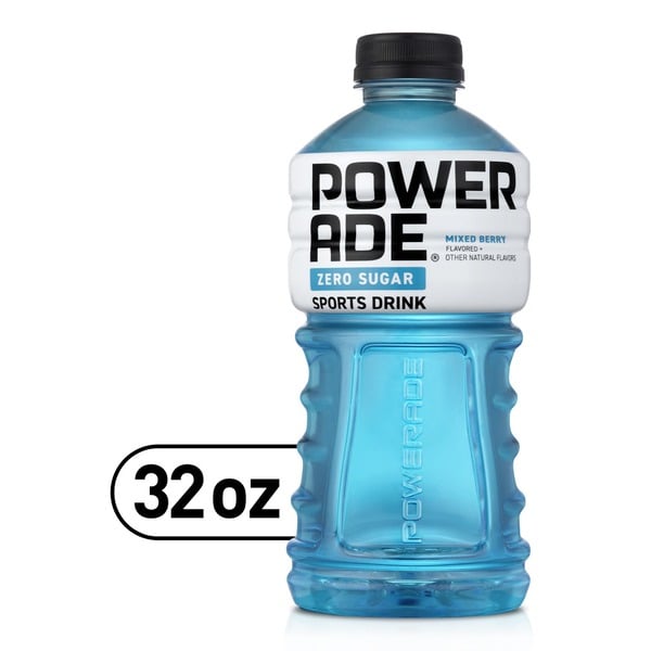 Energy & Sports Drinks POWERADE Sports Drink, Zero Calorie, Mixed Berry Flavored hero