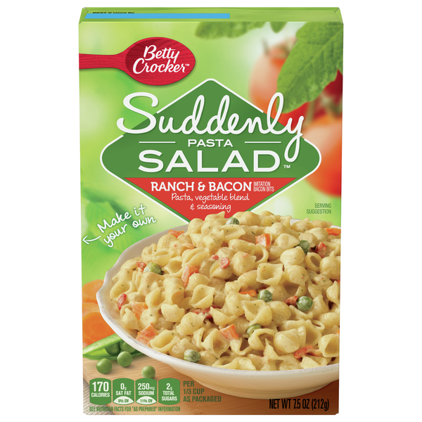 Instant Foods Betty Crocker Pasta, Ranch & Bacon hero