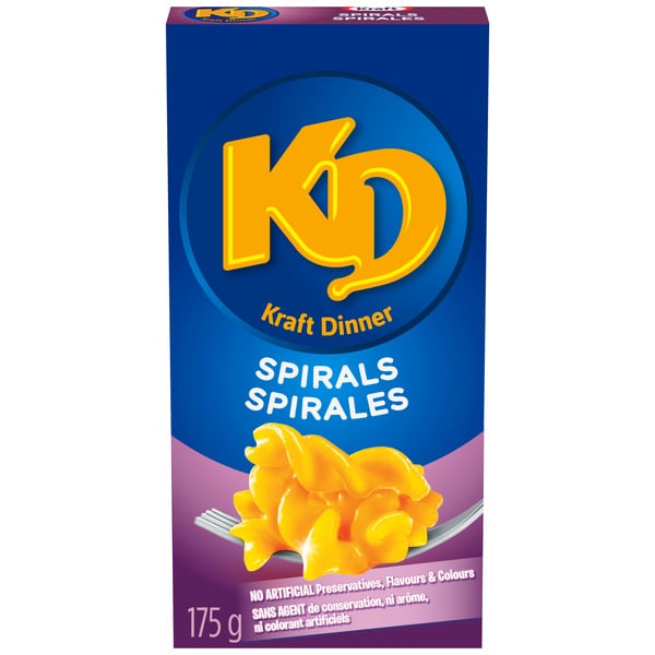 Instant Foods Kraft Macaroni & Cheese Spirals hero