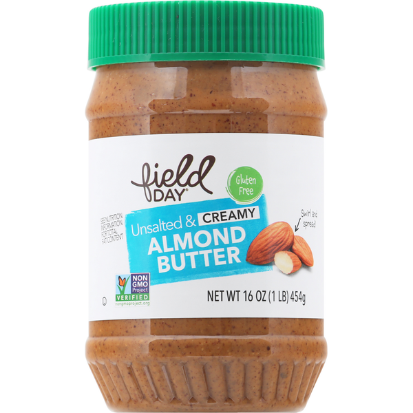 Butter FIELD DAY Almond Butter, Unsalted & Creamy hero