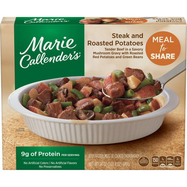 Prepared Meals Marie Callender's Frozen Meal to Share Steak and Roasted Potatoes hero