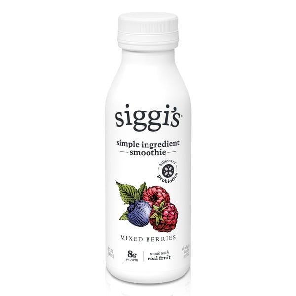 Yogurt Siggi's Probiotic Drinkable Lowfat Yogurt Mixed Berries hero