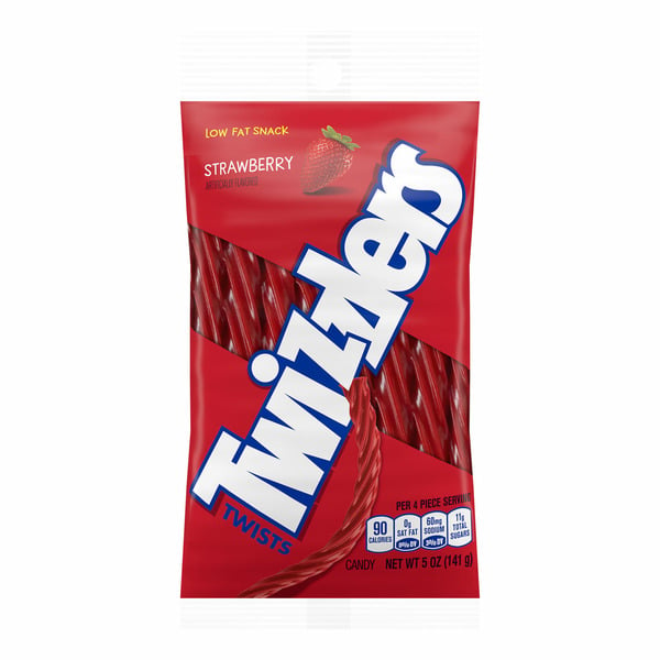 Candy & Chocolate Twizzlers Strawberry Flavored Licorice Style Low Fat Candy hero