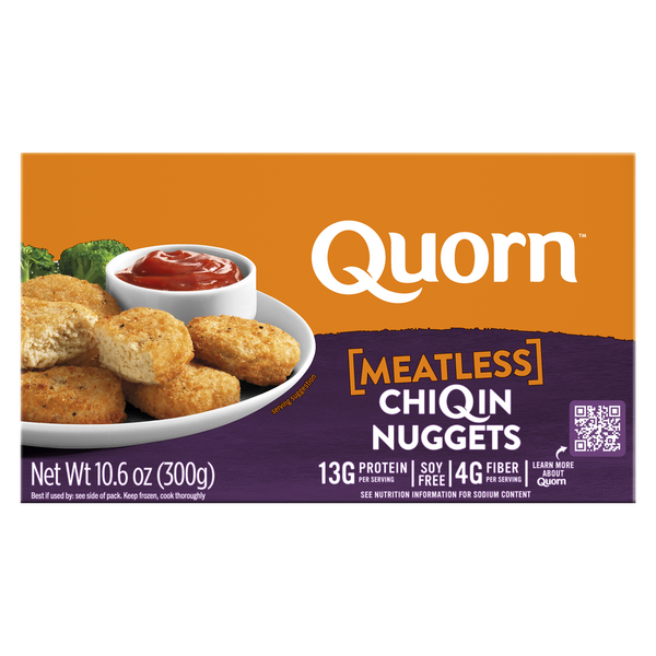 Frozen Vegan & Vegetarian Quorn Vegetarian Chicken-style Nuggets hero