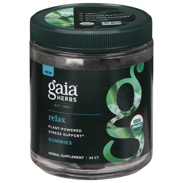 Stress & Sleep Aids Gaia Herbs Relax, Gummies hero