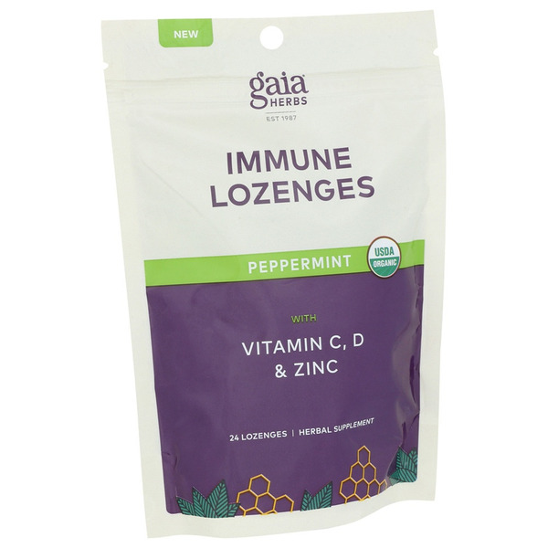 Cold, Flu & Allergy Gaia Herbs Immune Lozenges hero