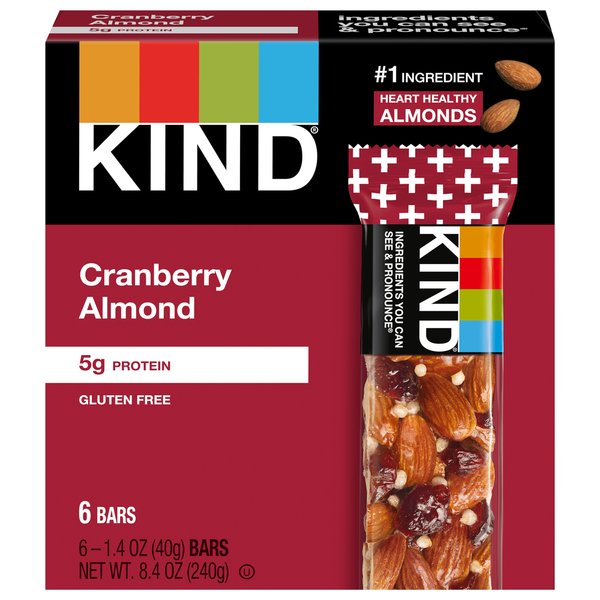 Energy & Granola Bars KIND Cranberry Almond hero