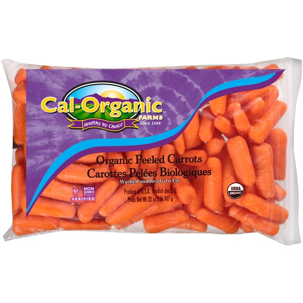 Fresh Vegetables Organic Peeled Carrots hero