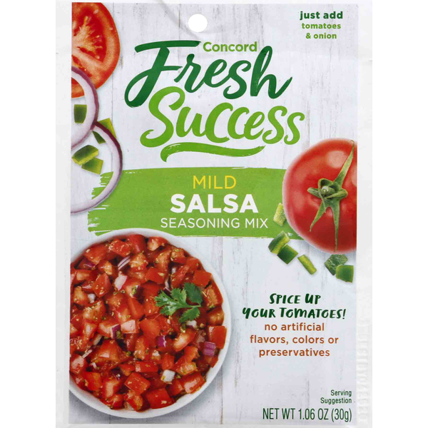 Spices & Seasonings Concord Foods Seasoning Mix, Salsa, Mild hero