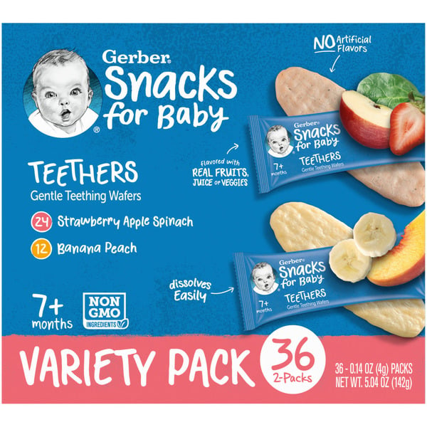 Baby Food & Formula Gerber Teethers Variety Set Box hero