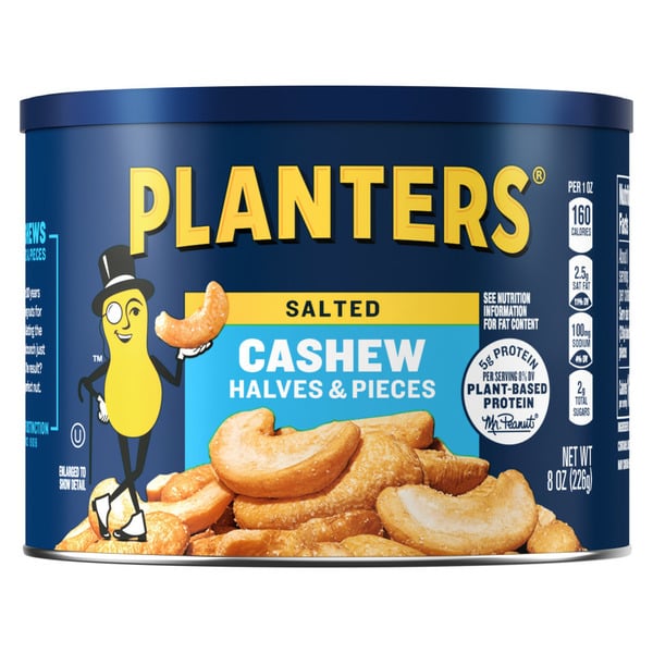 Nuts, Seeds & Dried Fruit Planters Cashews Halves & Pieces hero