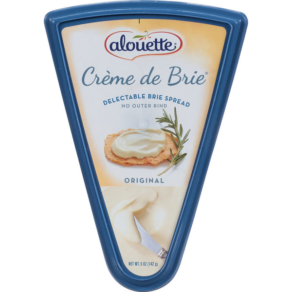 Specialty Cheeses Alouette Crème de Brie Original Delectable Brie Spread hero