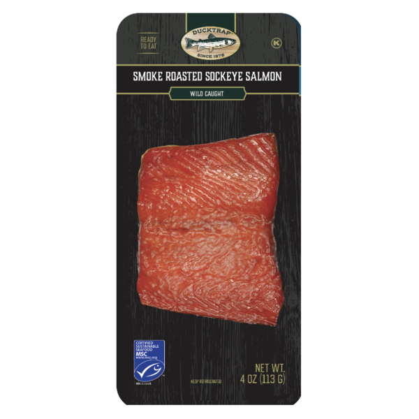 Prepared Meals Ducktrap River of Maine Smoke Roasted Wild Sockeye Salmon hero