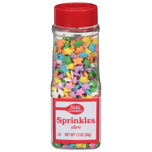 Baking Supplies & Decor Betty Crocker Sprinkles, Stars hero