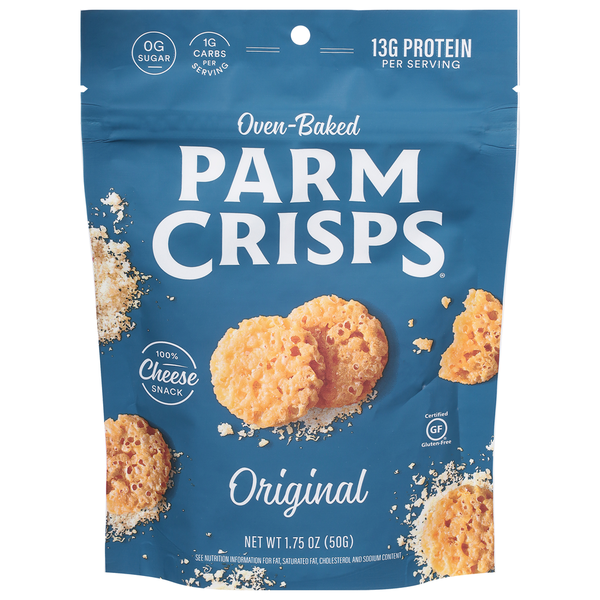 Chips & Pretzels ParmCrisps Cheese Snack, Original, Oven-Baked hero