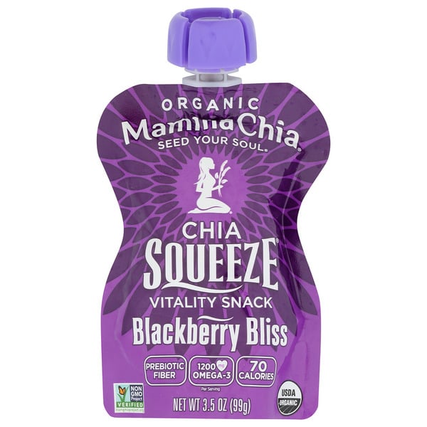 Fruit & Vegetable Snacks Mamma Chia Blackberry Bliss Chia Squeeze hero