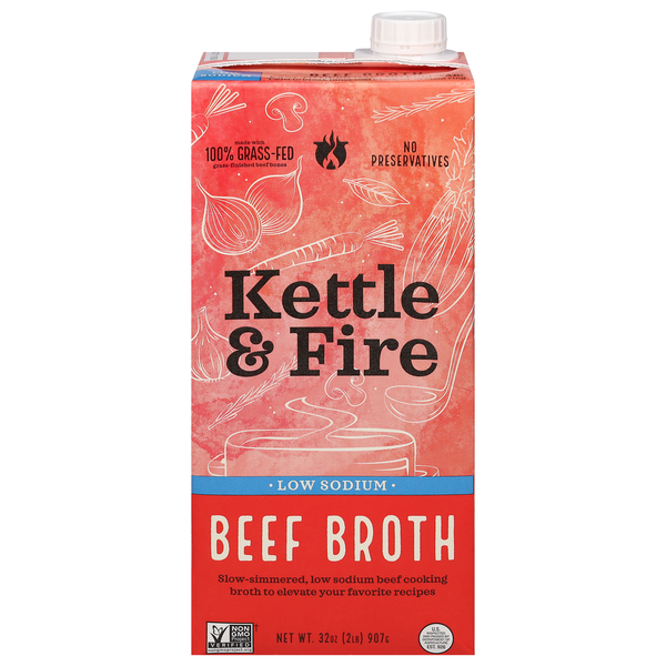 Spices & Seasonings Kettle & Fire Beef Broth, Low Sodium hero