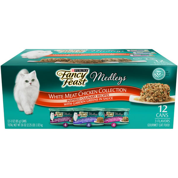 Wet Cat Food Purina Fancy Feast Wet Cat Food , Medleys White Meat Chicken in Sauce Collection hero