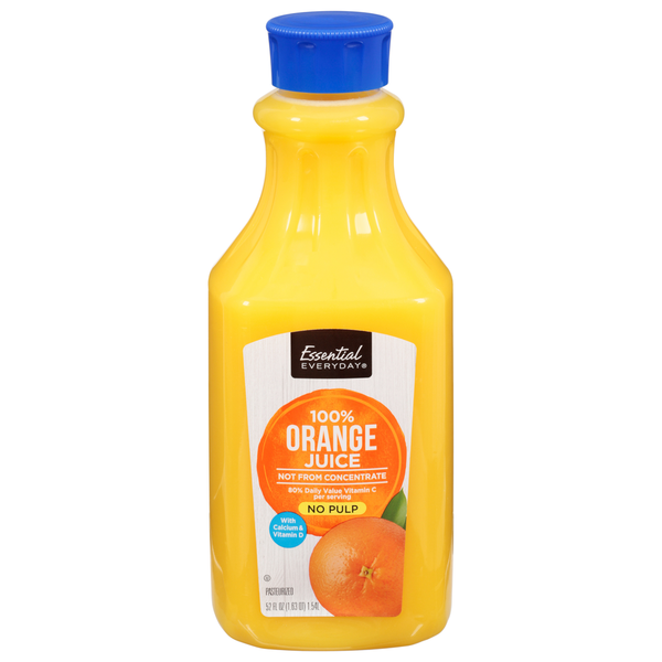 Juice & Nectars Essential Everyday 100% Orange Juice, No Pulp hero