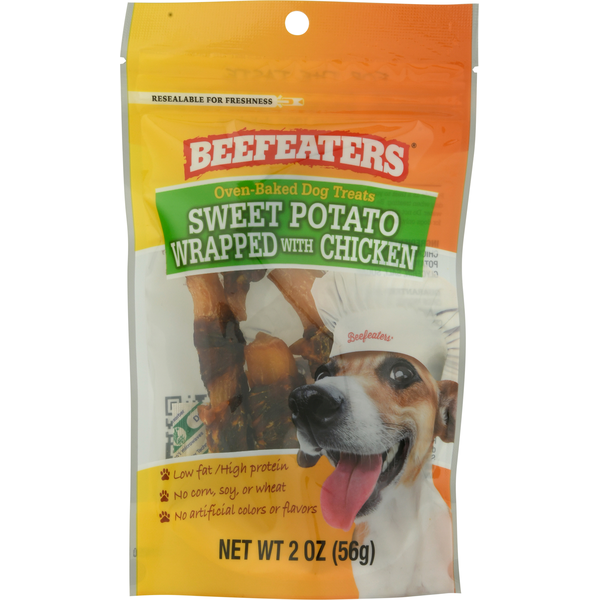 Dog Food & Care Beefeaters Dog Treats, Sweet Potato Wrapped with Chicken hero