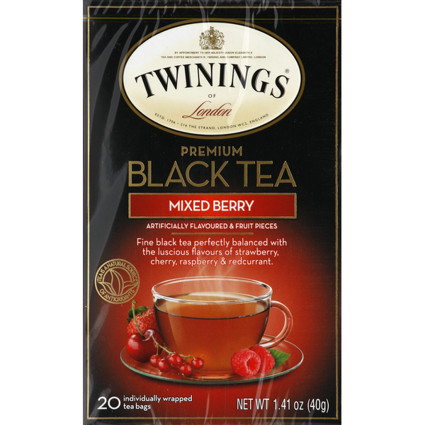 Tea Twinings Of London Mixed Berry Premium Black Tea Bags hero