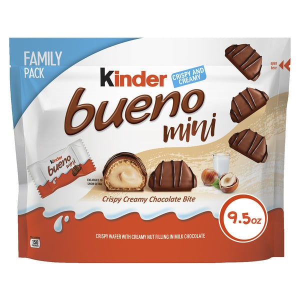 Kinder Mini, Milk Chocolate and Hazelnut Cream, Individually Wrapped Chocolate Bars hero