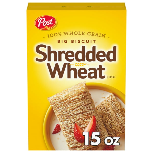 Cereal Post Shredded Wheat Big Biscuit Whole Grain Breakfast Cereal hero