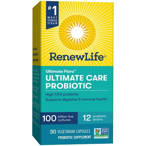 Other Vitamins Renew Life Ultimate Care Probiotic Capsules, Vegetarian, 100 Billion CFU hero