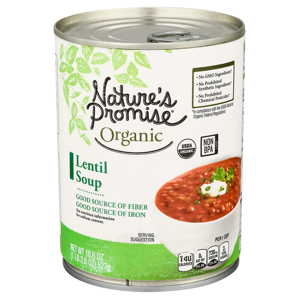 Soup, Broth & Bouillon Nature's Promise Soup, Lentil hero