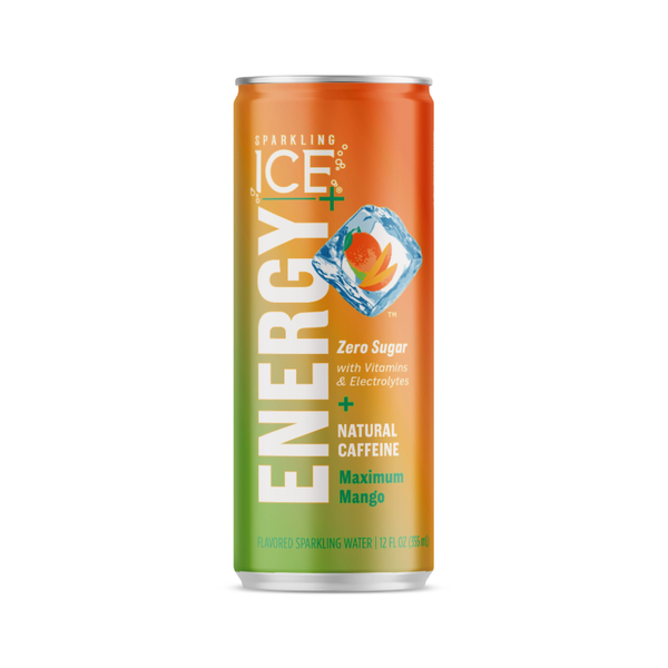 Sparkling Ice +Energy Maximum Mango hero