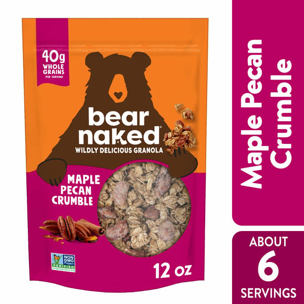 Granola Bear Naked Granola Cereal, Whole Grain Granola, Breakfast Snacks, Maple Pecan Crumble hero